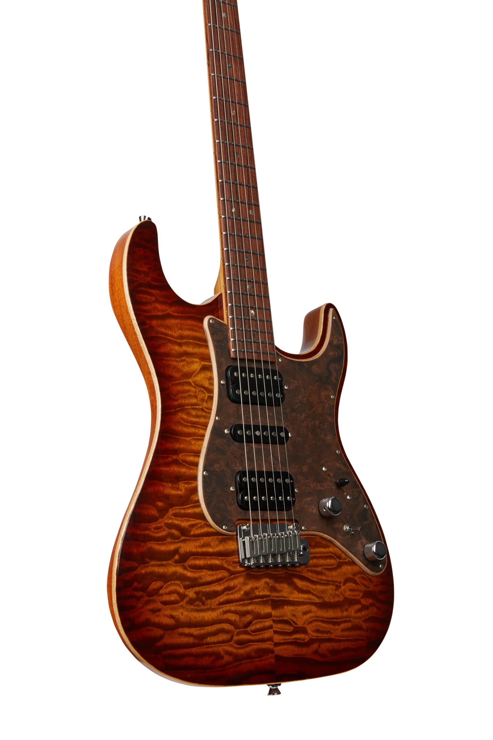 KS-Deluxe Pro-Q Honey Burst Sunburst E-Gitarre
